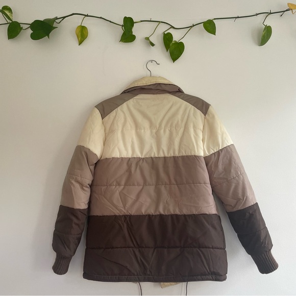 Vintage colour block Puffer - Picture 6 of 9